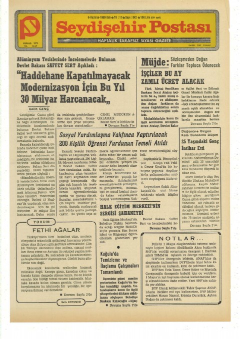 Fethi Ağalar - Seydişehir Postası I 1989