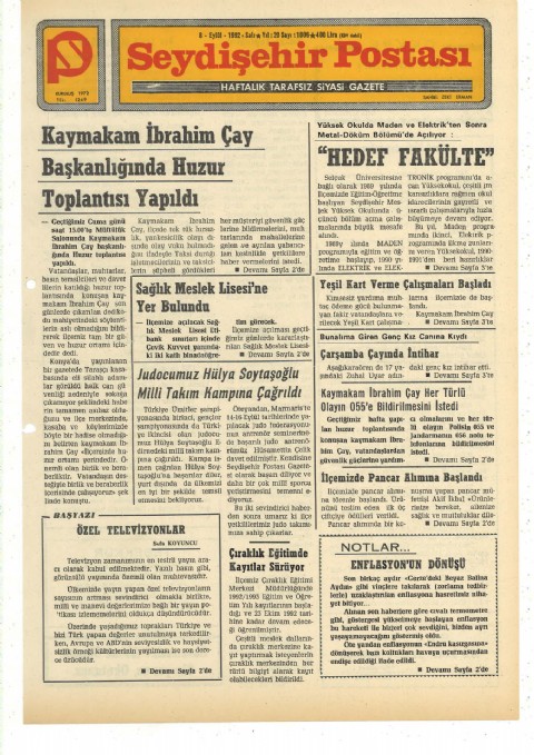 Özel Televizyonlar - Seydişehir Postası I 1992