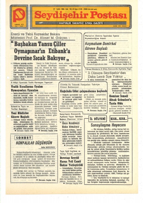 Konyalılar Düşünsün - Seydişehir Postası I 1994