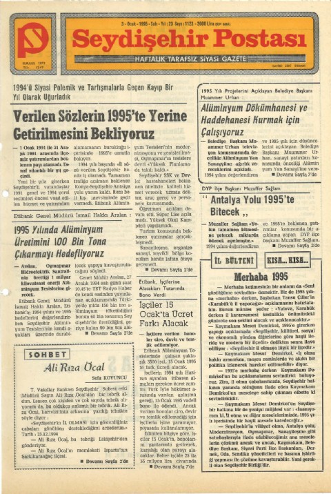 Ali Rıza Öcal - Seydişehir Postası I 1995