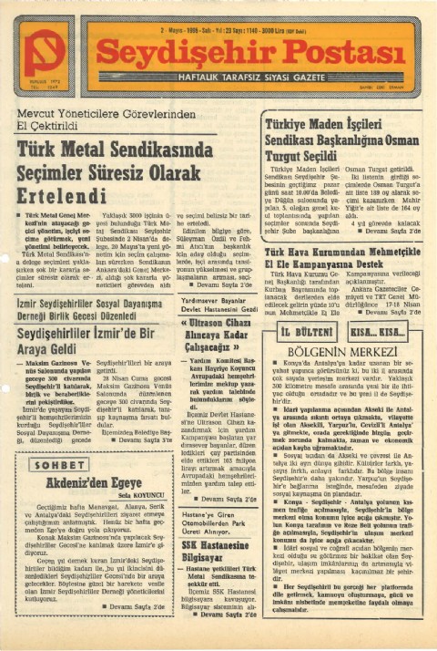 Akdeniz’den Ege’ye - Seydişehir Postası I 1995