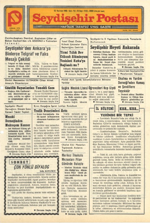 Çok Yönlü Dialog - Seydişehir Postası I 1995