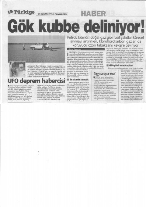 Gök Kubbe Deliniyor - Türkiye Gazetesi I 2005
