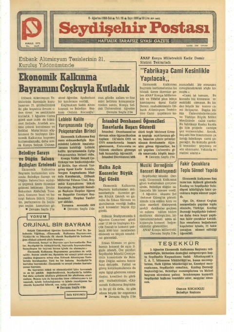 Orijinal Bir Bayram - Seydişehir Postası I 1988